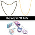 Morpankh Couple Name Necklace